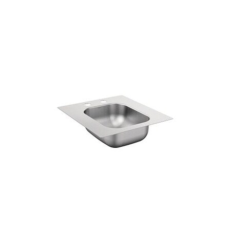 Moen 16-3/8"X17-3/8" Stainless Steel 20 Gauge Single Bowl Drop In Sink KG2045522